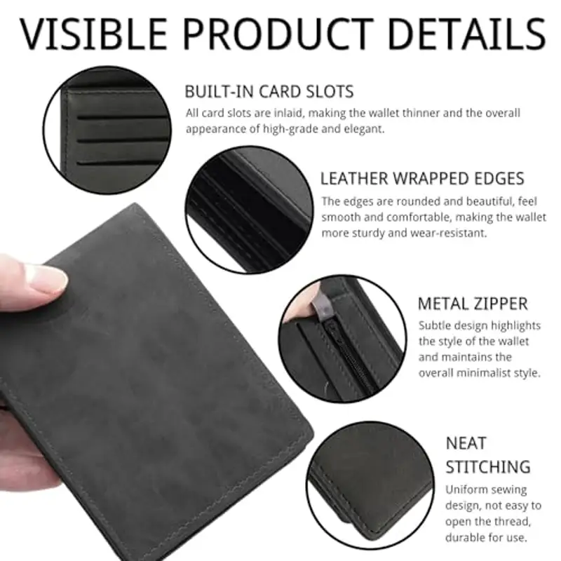 KEYRI Porta carte di credito Uomo Nero 1301533 miniatura 3