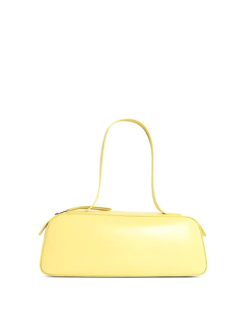Borsa Simona in Pelle Gialla Giallo