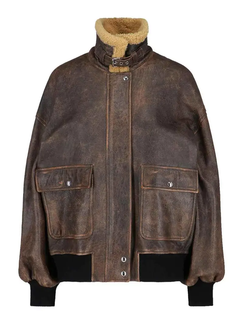 Giacca Aviatore Marrone