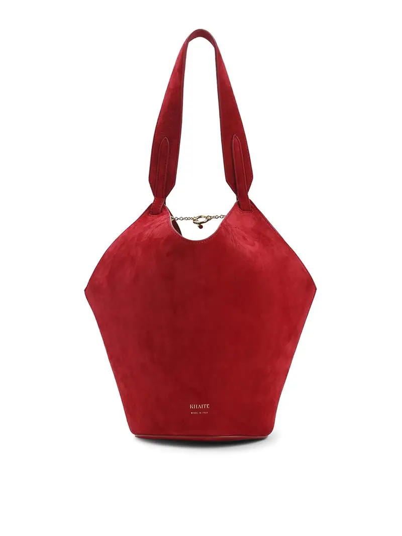 Mini borsa tote Lotus Rosso