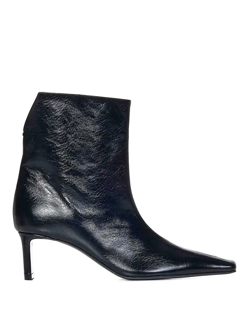 Stivaletti Ona in pelle nera Nero