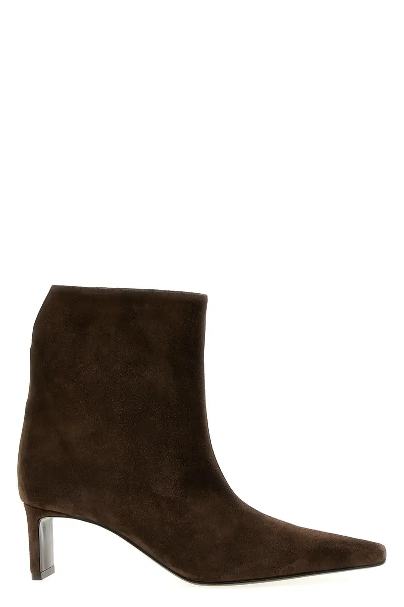Khaite Stivaletto Donna Marrone in Suede