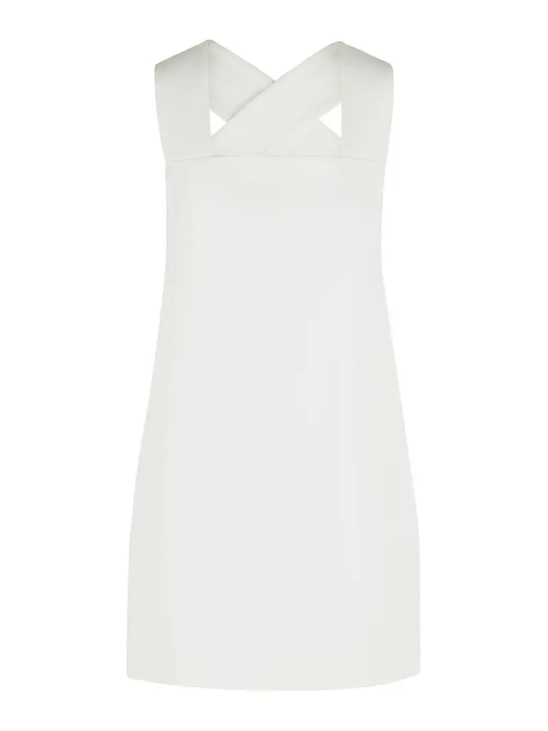 Vestito Mella In Acetato Bianco E Viscosa