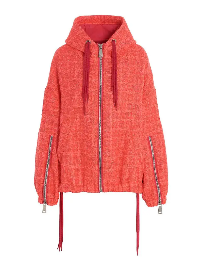 Giacca Chris Windbreaker Tweed Fucsia
