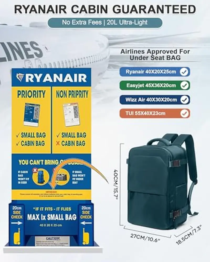 Kibachev Zaino da viaggio Blu 2466640 miniatura 2