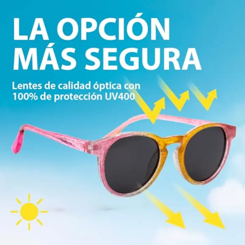 Kiddus Occhiali da Sole Polarizzati Bambine, Età 4-7 Anni, 100% Protezione UV miniatura 2