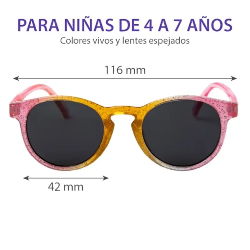 Kiddus Occhiali da Sole Polarizzati Bambine, Età 4-7 Anni, 100% Protezione UV miniatura 3