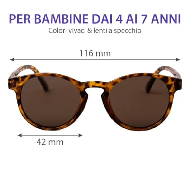 Kiddus Occhiali da Sole Polarizzati Bambine, Età 4-7 Anni, 100% Protezione UV miniatura 3