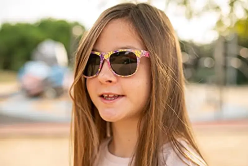 Kiddus Occhiali da Sole Polarizzati per Bambine, Età 6-9 Anni, Protezione UV400 100%, Stile alla Moda miniatura 2