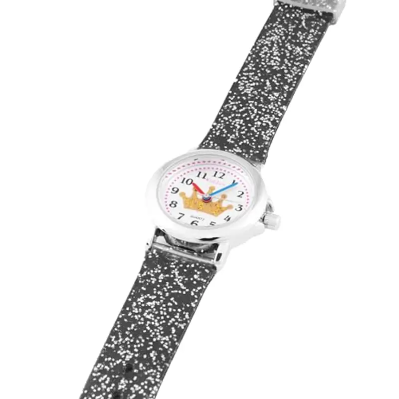 Kiddus Orologio Bambina, Analogico a partire da 4 anni, Regalo per Bambine con Glitter, Contiene Esercizi per Imparare a Leggere L'ora, Aprendimento Bimba miniatura 3