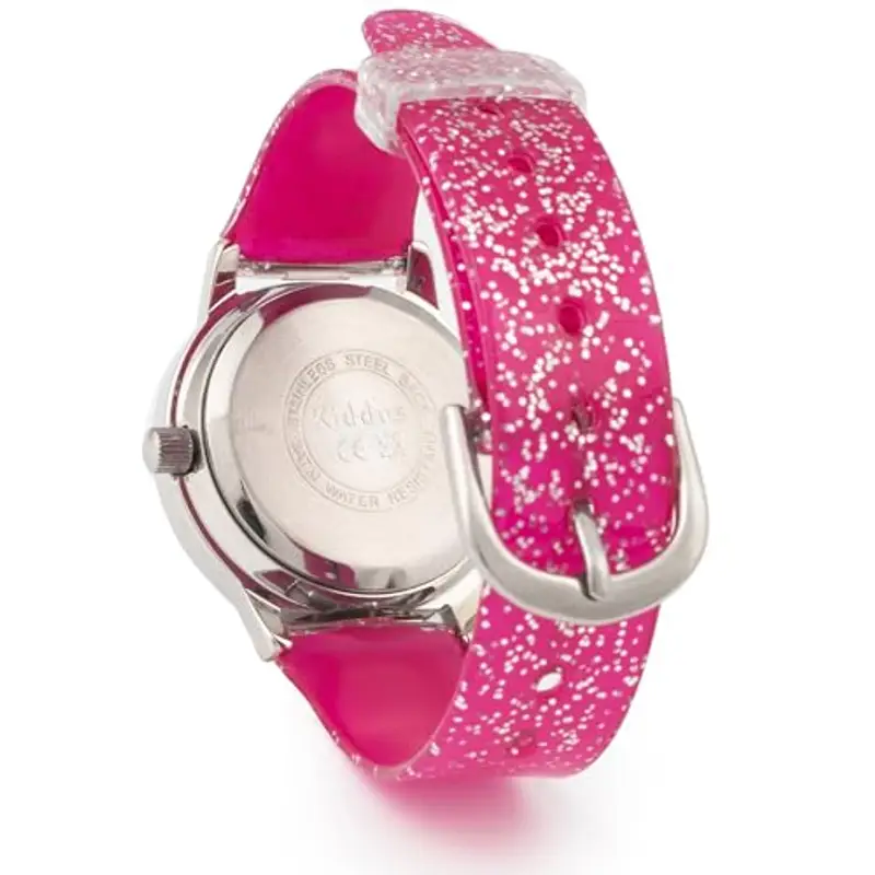 Kiddus Orologio Bambina, Analogico a partire da 4 anni, Regalo per Bambine con Glitter, Contiene Esercizi per Imparare a Leggere L'ora, Aprendimento Bimba miniatura 3
