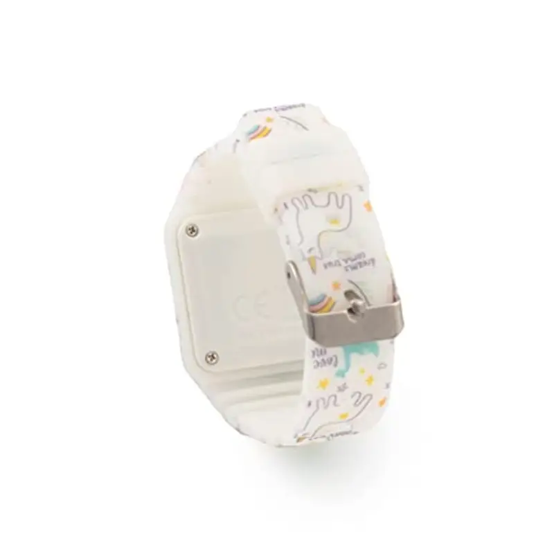 Kiddus Orologio digitale a LED bambini, ragazze, adulti. Cinturino comodo in morbido silicone. Batteria giapponese miniatura 3