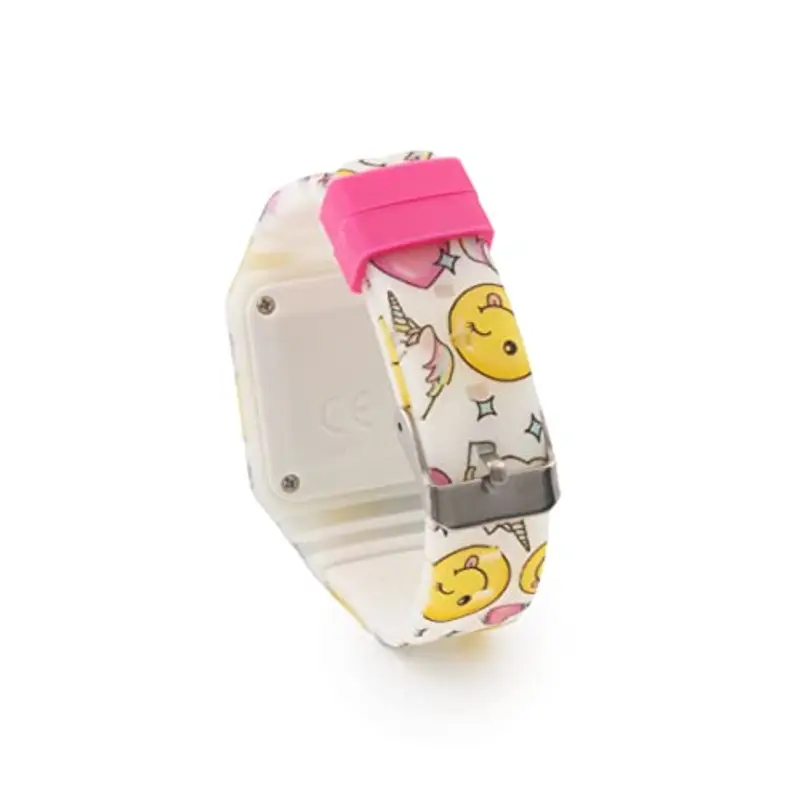 Kiddus Orologio digitale a LED bambini, ragazze, adulti. Cinturino comodo in morbido silicone. Batteria giapponese lunga durata. Facilità di lettura e apprendimento dell’ora miniatura 3