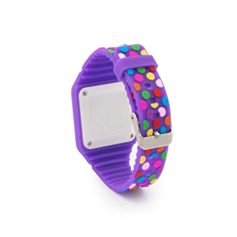 Kiddus Orologio digitale a LED bambini, ragazze, adulti. Cinturino comodo in morbido silicone. Batteria giapponese lunga durata. Facilità di lettura e apprendimento dell’ora miniatura 3