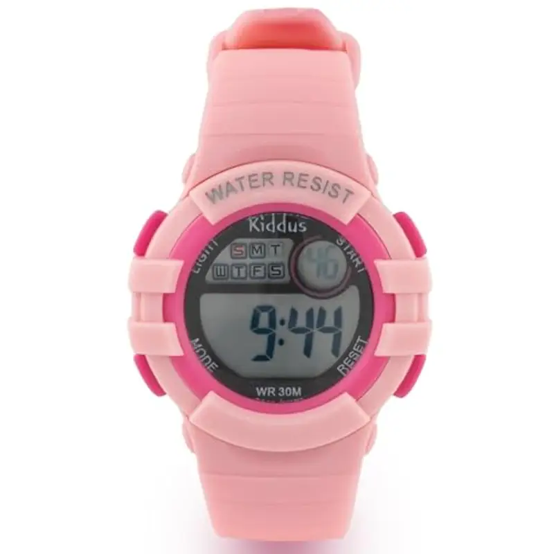 Kiddus Orologio Digitale Piccolo per Bambine e Bambini dai 3 anni. Con cronometro, calendario, sveglia e luce miniatura 2
