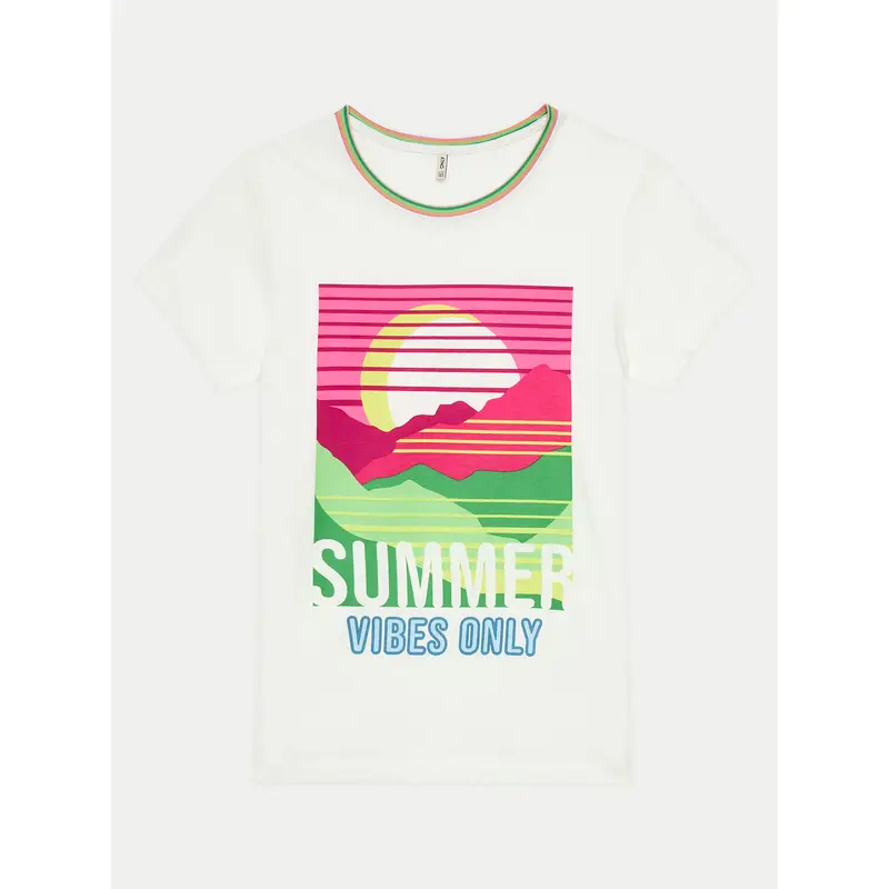 T-shirt Julie 15292340 Bianco Slim Fit