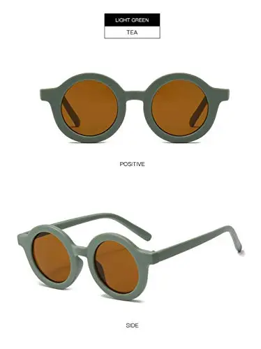 Kids Sunglasses UV400 Protection Cute Round Glasses for Toddler Boys Girls Age 2 miniatura 2