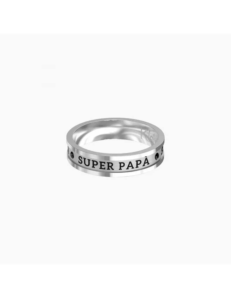 Anello Uomo KIDULT Family 721009-25 SUPER PAPA' Misura 25
