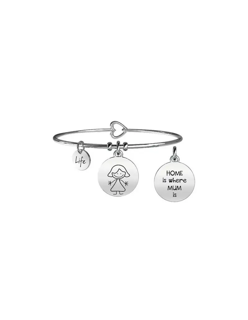 Bracciale KIDULT FAMILY in acciaio 316L - 231564 - MUM
