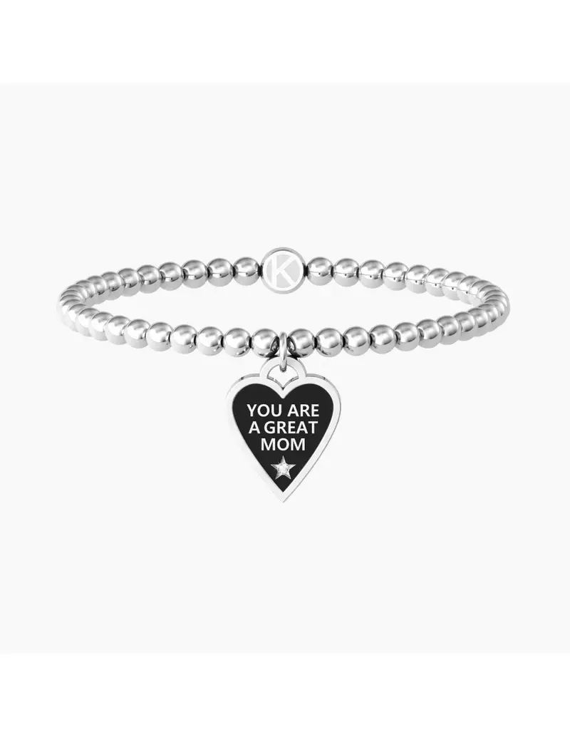 Bracciale KIDULT FAMILY in acciaio 316L 731935 GREAT MOM