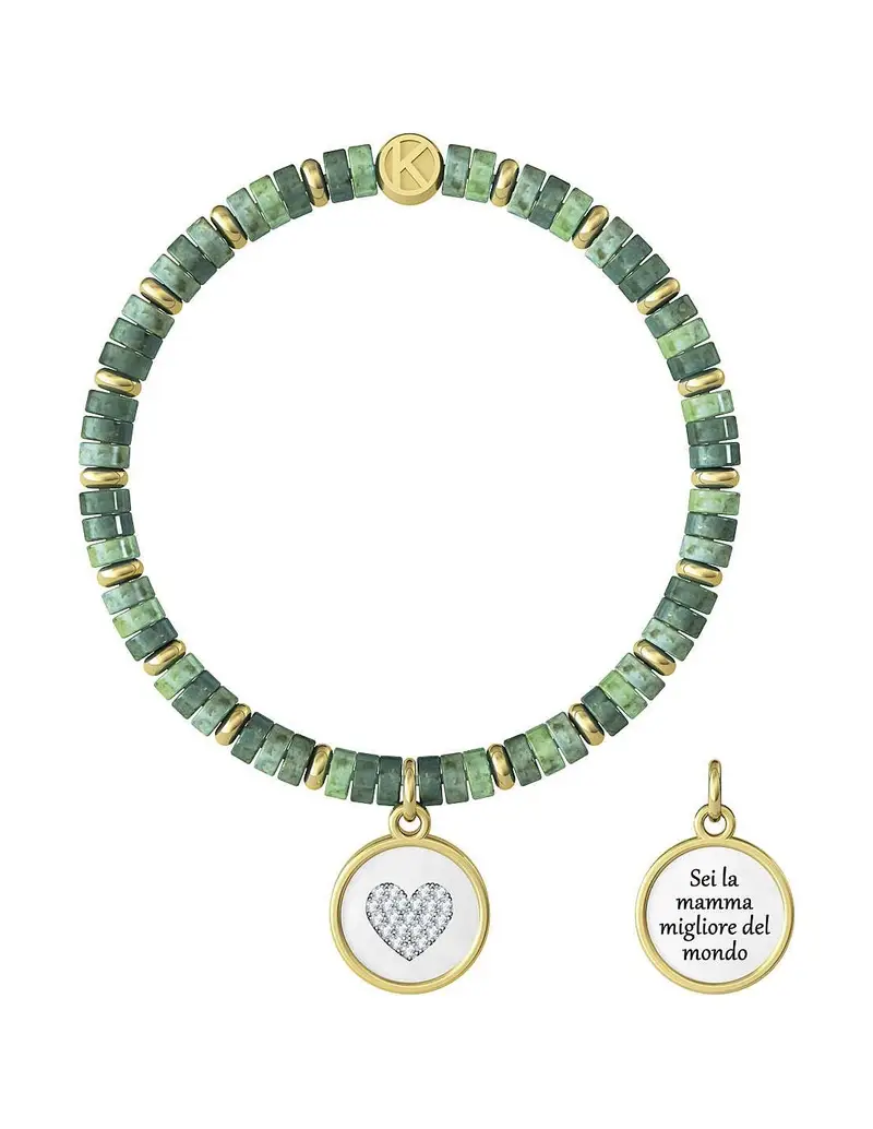 Bracciale KIDULT FAMILY in acciaio 316L 732034 MAMMA MIGLIORE