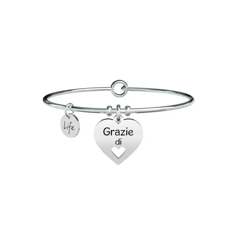 Bracciale Kidult In Acciaio Cuore | Grazie - Love - 731298