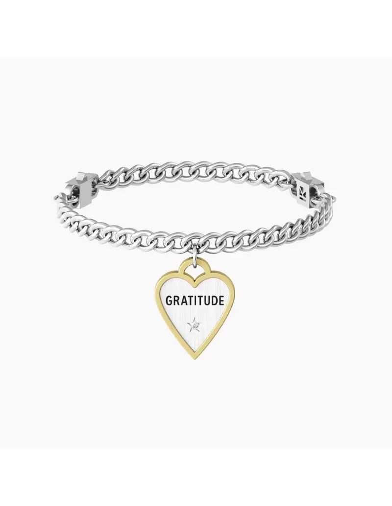 Bracciale KIDULT LOVE in acciaio 316L 731940 CUORE GRATITUDE