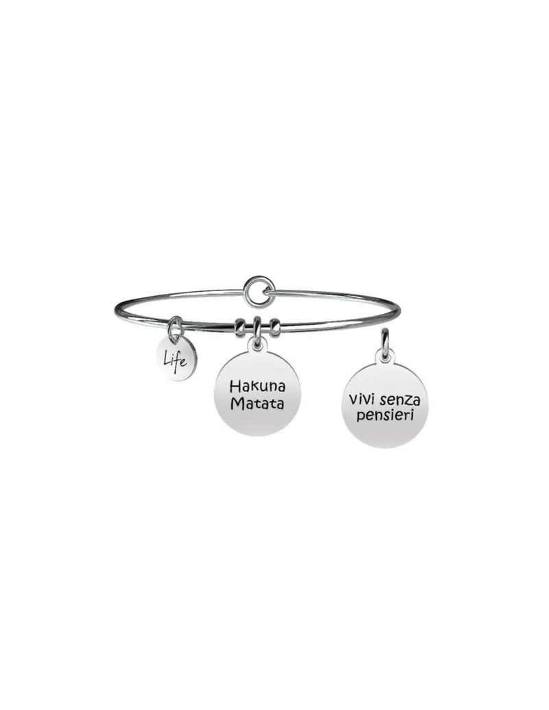 Bracciale KIDULT PHILOSOPHY in acciaio 316L - 731248 Hakuna Matata