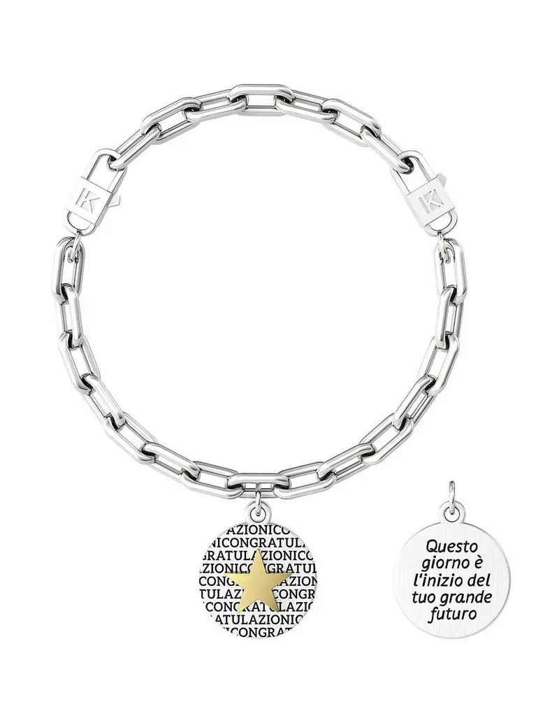 Bracciale KIDULT SPECIAL MOMENTS in acciaio 316L 732013 Nuovo inizio