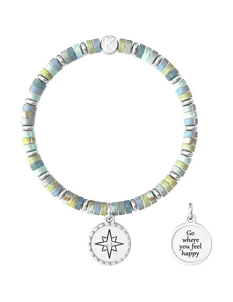 Bracciale KIDULT SYMBOLS in acciaio 316L 732032 Rosa dei Venti