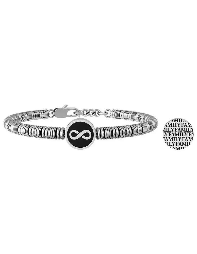 Bracciale KIDULT UOMO FAMILY in acciaio 316L 732061 INFINTO FAMIGLIA