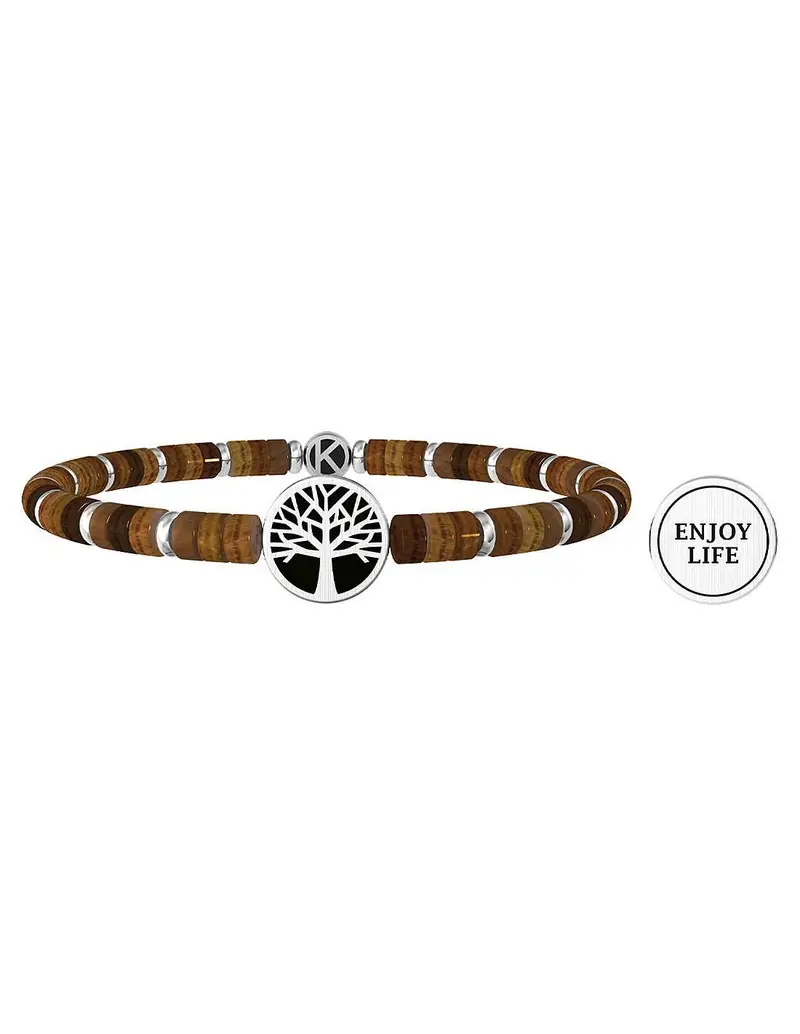 Bracciale KIDULT UOMO NATURE in acciaio 316L 732056 Albero della Vita