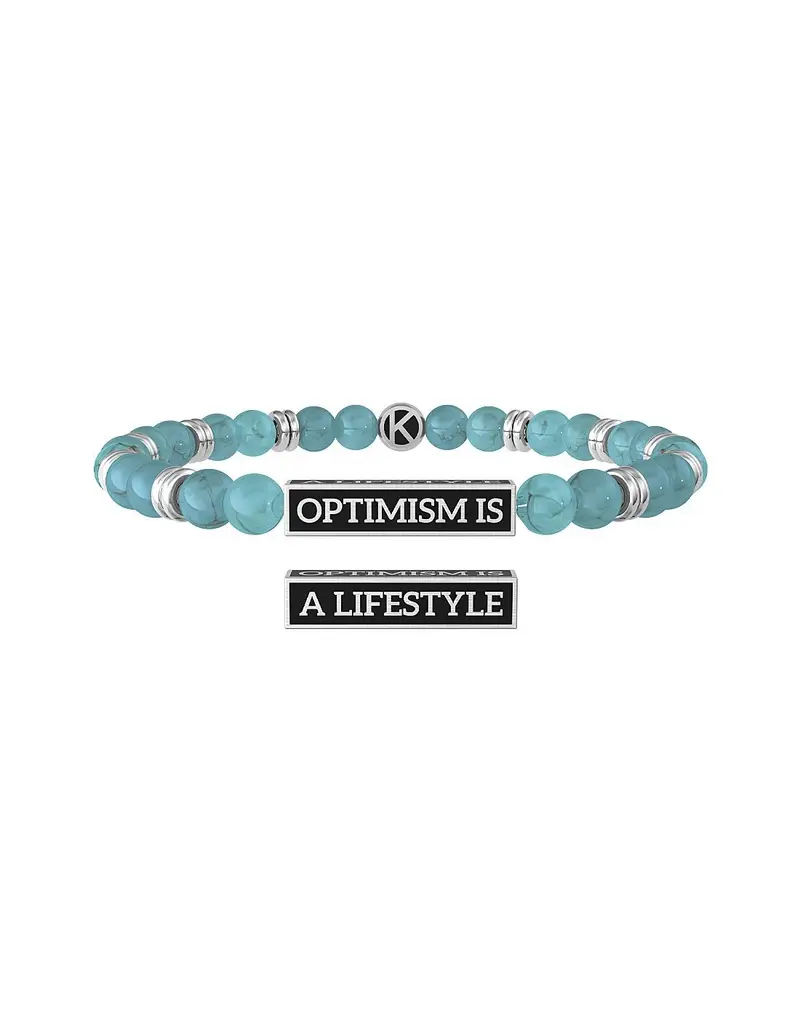 Bracciale KIDULT UOMO PHILOSOPHY in acciaio 316L 732046 Optimism is