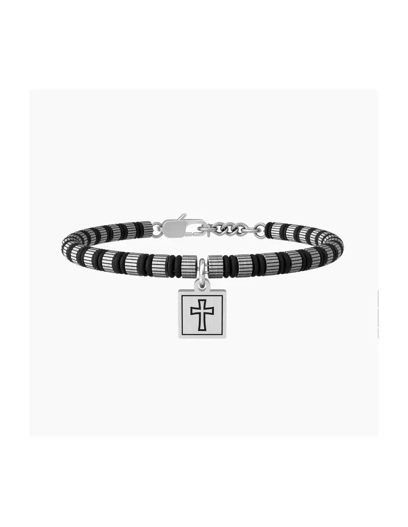 Bracciale KIDULT UOMO SPIRITUALITY in acciaio 316L 731978 CROCE FAITH