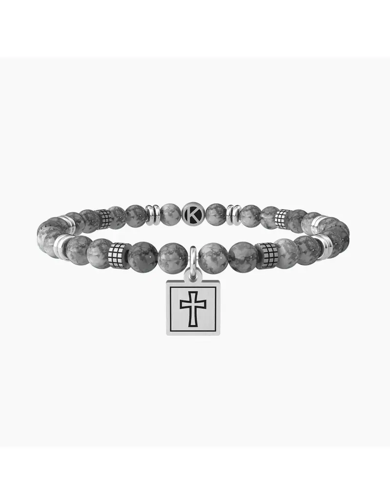 Bracciale KIDULT UOMO SPIRITUALITY in acciaio 316L 731987 CROCE FAITH