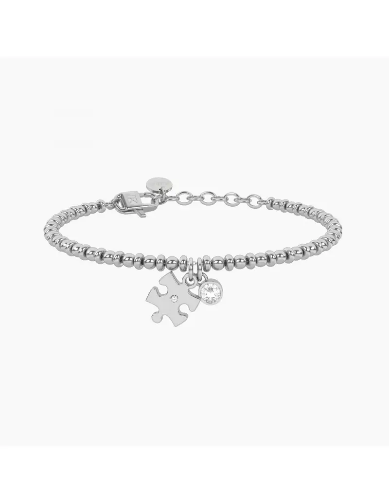 Bracciale regolabile KIDULT Friendship 732330 in acciaio PUZZLE/A PIECE OF ME