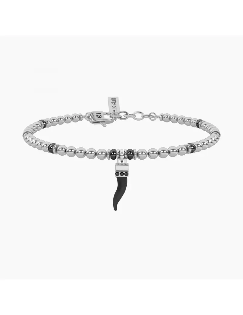 Bracciale regolabile Uomo KIDULT Symbols 732343 in acciaio lucido e satinato CORNETTO