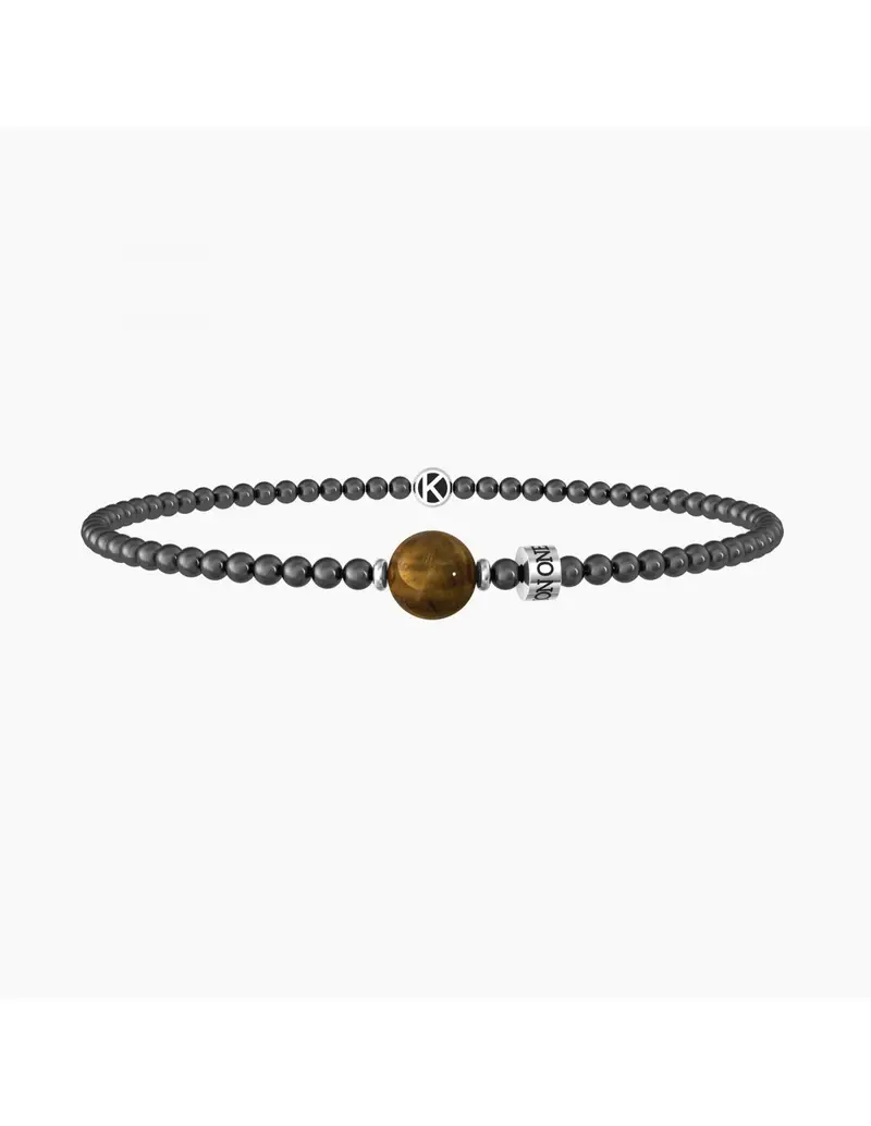 Bracciale Uomo KIDULT Love 732247 ONE IN A MILLION in acciaio e occhio di tigre