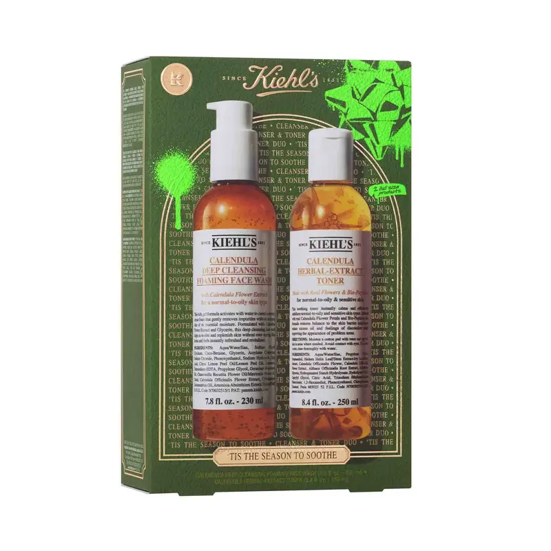 KIEHL'S - Detergenti & Esfolianti Cofanetto LEAVE THE OIL BEHIND - Sapone viso, Tonico viso, Cofanetto trattamento miniatura 2