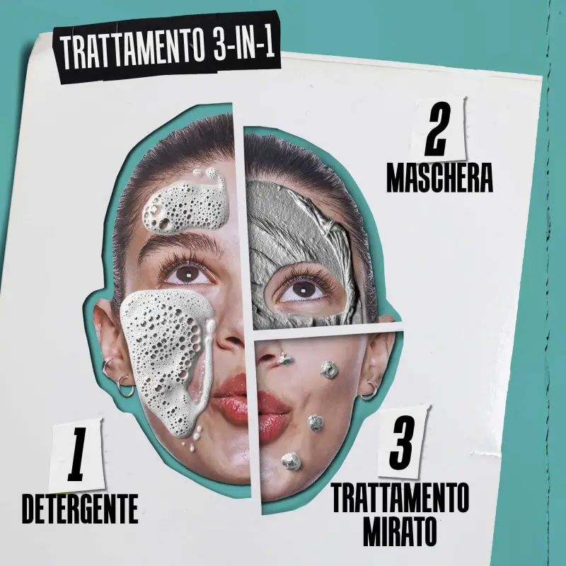 KIEHL'S - Detergenti / Esfolianti Gently Effective Blemish-Targeting Cleansing Paste - Crema detergente viso, Crema viso pelle grassa, Maschera viso pur miniatura 3