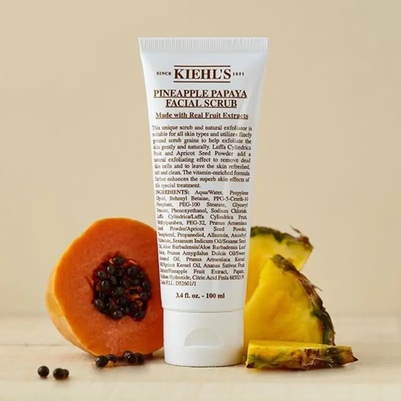 KIEHL'S - Detergenti / Esfolianti Pineapple Papaya Facial Scrub - Peeling e gommage viso miniatura 3