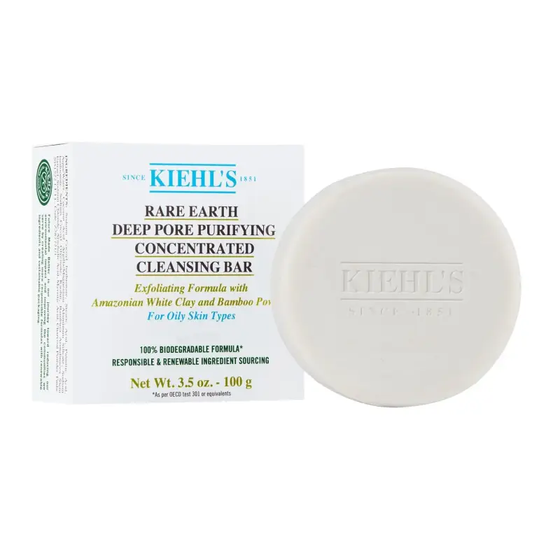KIEHL'S - Detergenti / Esfolianti Rare Earth Deep Pore Purifying Concentrated Cleansing Bar - Sapone viso