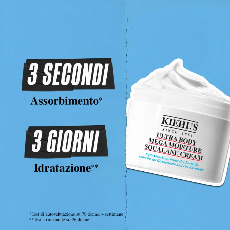 KIEHL'S - Idratanti Corpo Ultra Body Mega Moisture Squalane Cream - Crema corpo miniatura 2