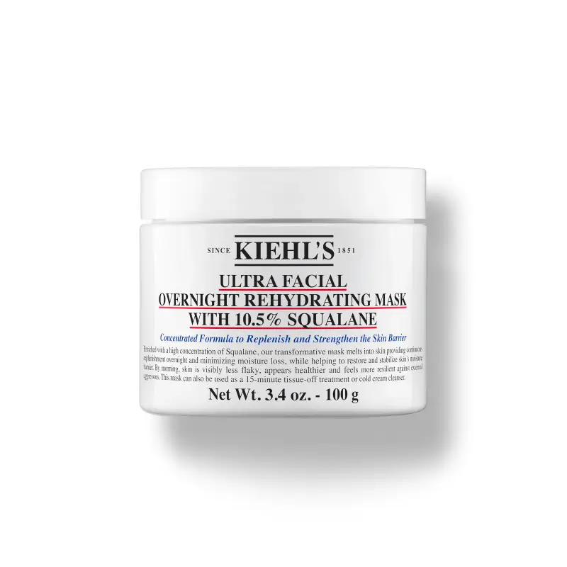 KIEHL'S - Maschere Ultra Facial Overnight Rehydrating Mask With 10.5% Squalane - Crema idratante viso,Maschera viso idratante