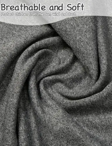 Kiiwah 2 Paia Scaldacollo Magro per Ragazzo Ragazza, Multifunzione Scalda Collo Antivento Sciarpa Copricollo per Sport miniatura 3