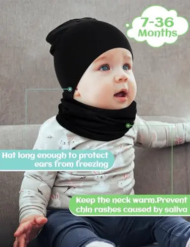 Kiiwah Set Sciarpa e Cappello Bambina, Morbido Berretto Bambina Invernale e Scaldacollo Caldo per Ragazzo Ragazza miniatura 2