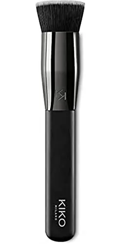 KIKO Milano Face 05 Round Foundation Brush | Pennello Dal Taglio Piatto Per Prodotti Liquidi O In Mousse, Fibre