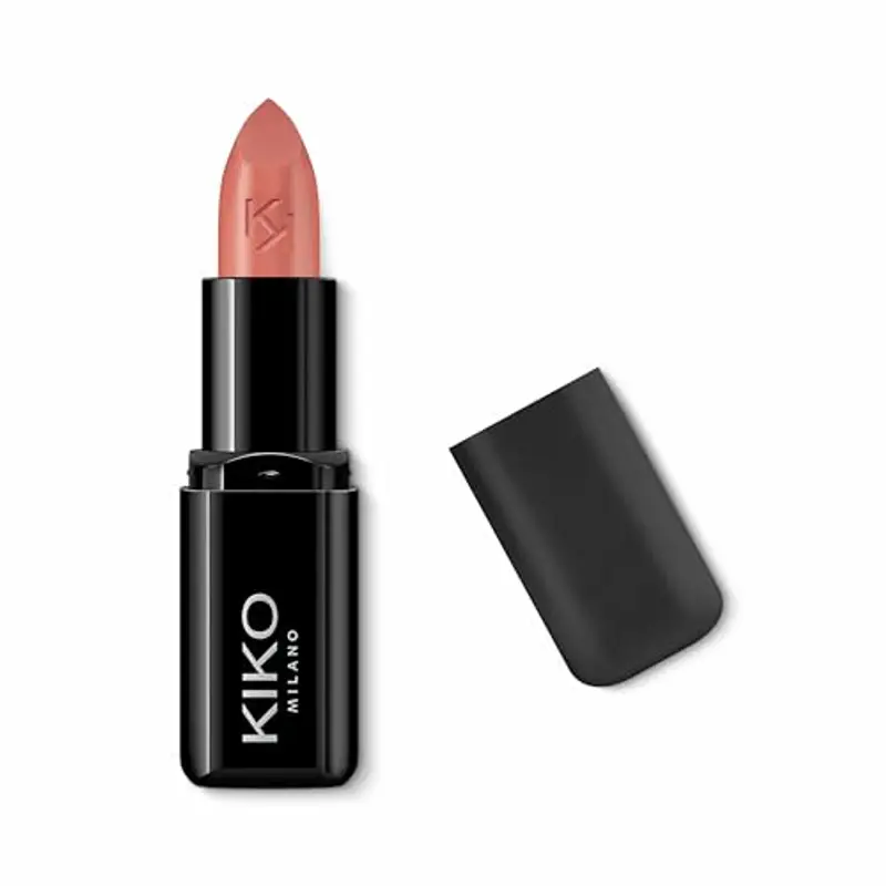 KIKO Milano Smart Fusion Lipstick 404, Rossetto Ricco E Nutriente Dal Finish Luminoso, 404 Rosy Biscuit