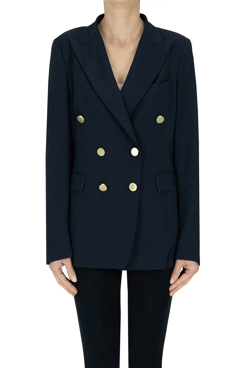 Blazer doppiopetto in fresco lana