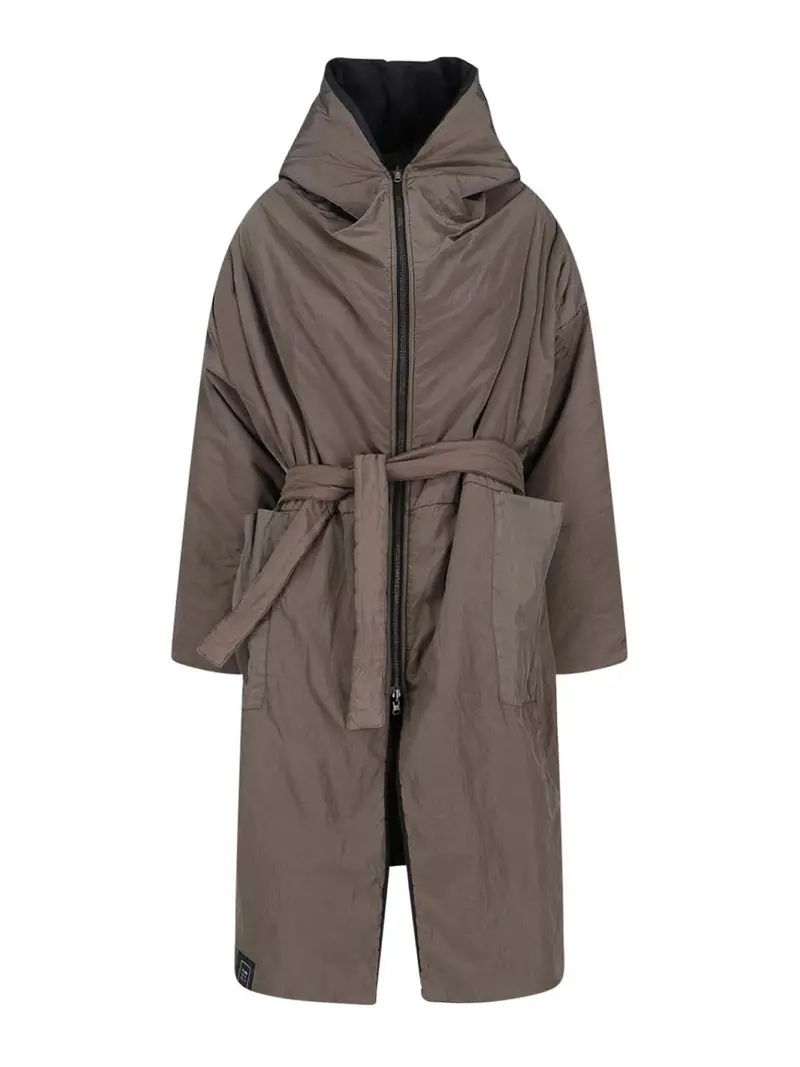 Cappotto Impermeabile Reversibile Marrone